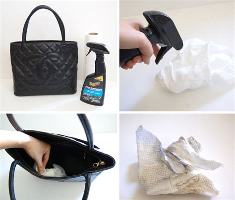 remove musty smell from handbag.